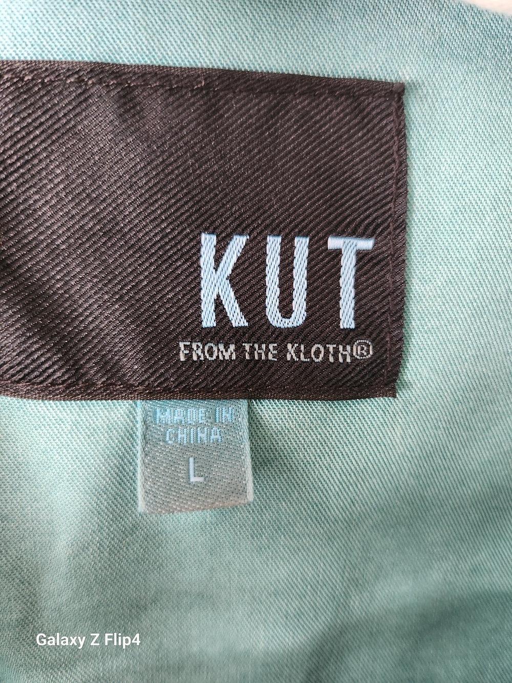 Kut from the Kloth Teal Green Women's Utility Jacket - Picture 4 of 4